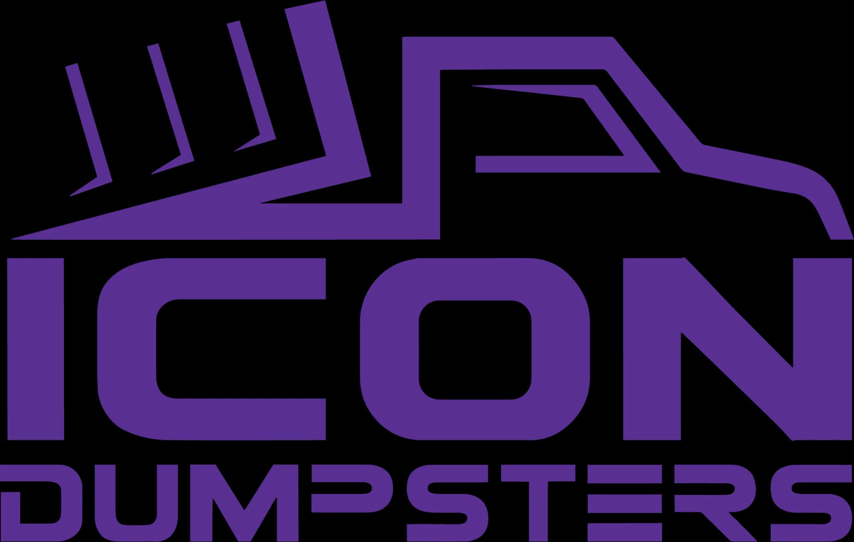 Icon Dumpsters IconDumpsters Logo Vector Pantone267DarkerPurple