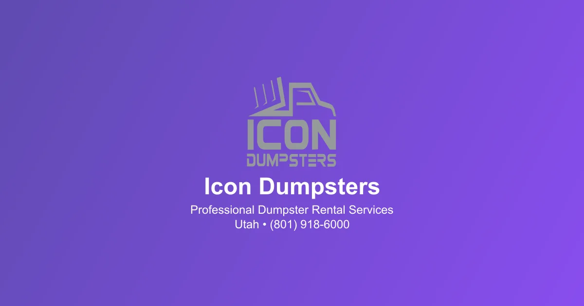 Residential dumpster rental Utah - roll-off dumpster rental for home renovation projects, basement cleanouts, and garage organization