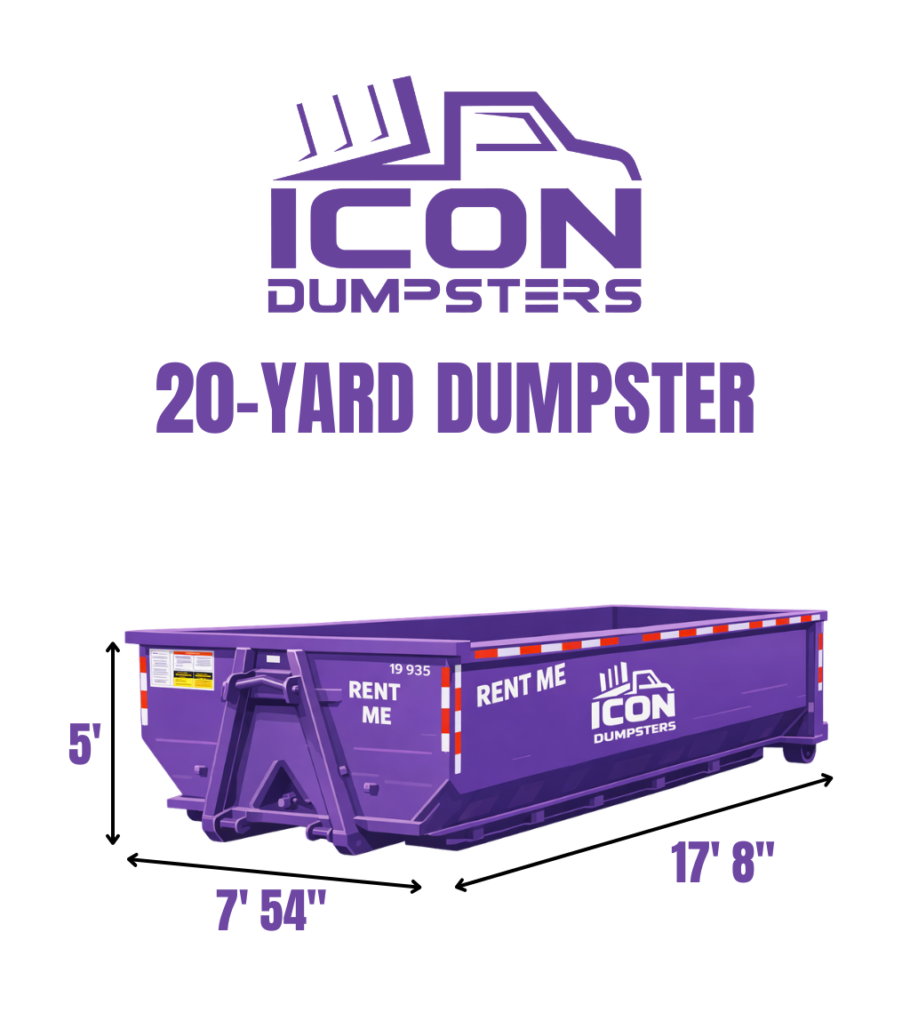 20 Yard Dumpster Size Chart